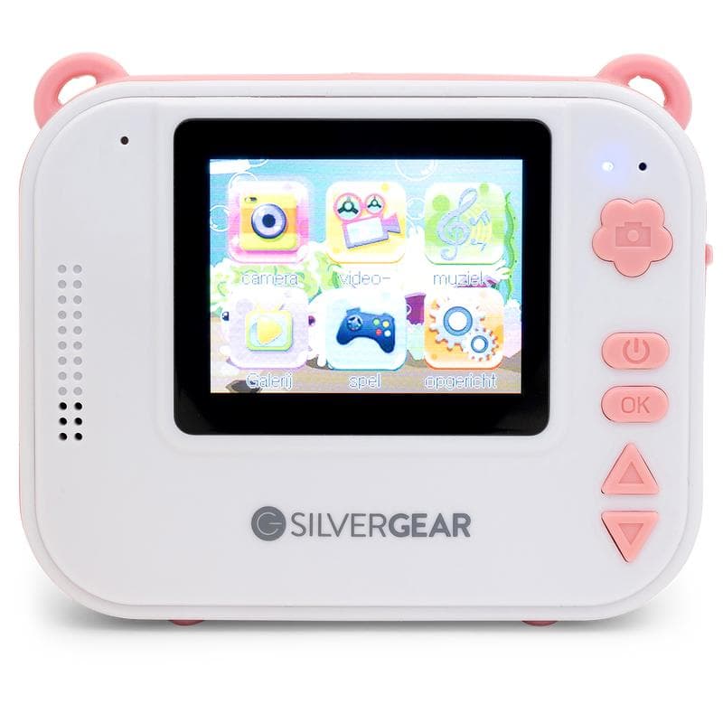 Kindercamera met ingebouwde fotoprint - roze