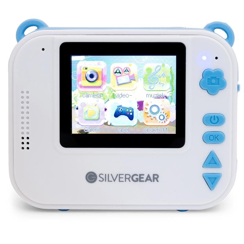 Kindercamera met ingebouwde fotoprint - blauw