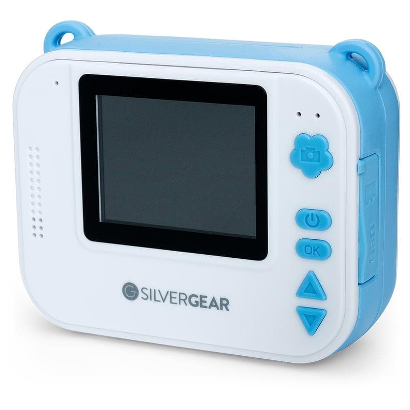 Kindercamera met ingebouwde fotoprint - blauw