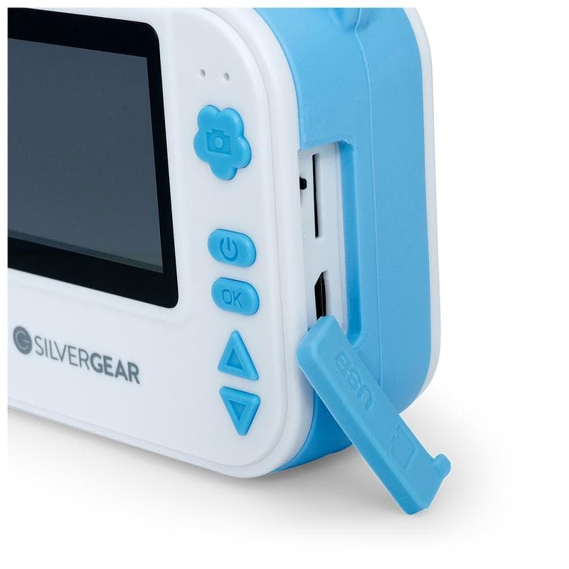 Kindercamera met ingebouwde fotoprint - blauw