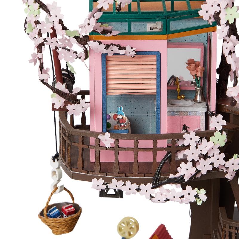 Crafts & Co miniatuur huisje - Sakura boomhut