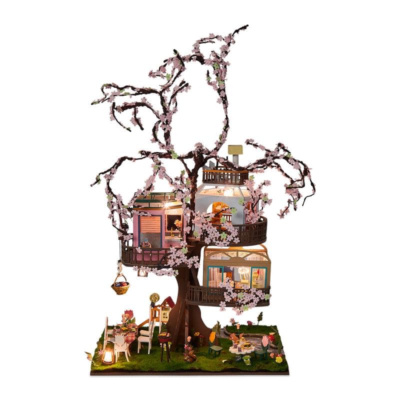 Crafts & Co miniatuur huisje - Sakura boomhut