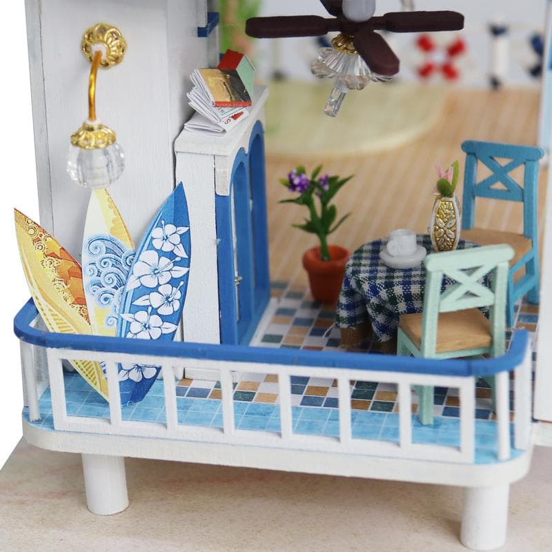 Crafts & Co miniatuur huisje - Strandhuis zomereditie