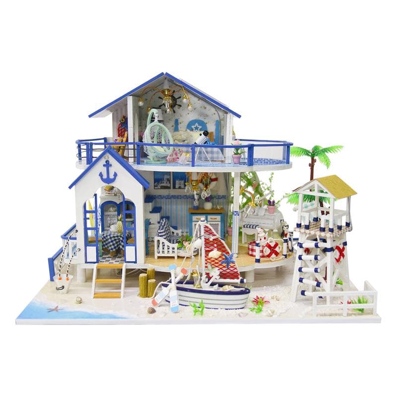 Crafts & Co miniatuur huisje - Strandhuis zomereditie
