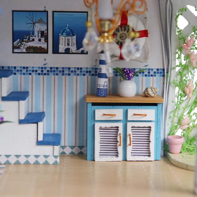 Crafts & Co miniatuur huisje - Strandhuis zomereditie