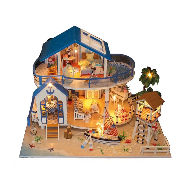 Crafts & Co miniatuur huisje - Strandhuis zomereditie