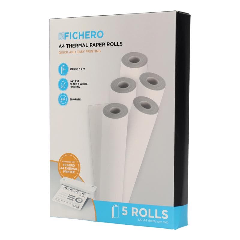 Fichero A4 thermisch papier 5 rollen