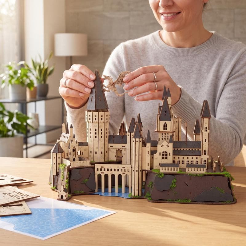 Puzzle 3D en bois Harry Potter Poudlard