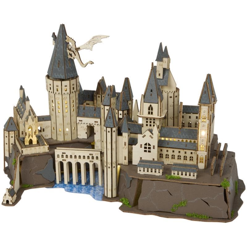 Harry Potter houten 3D-puzzel Zweinstein-1