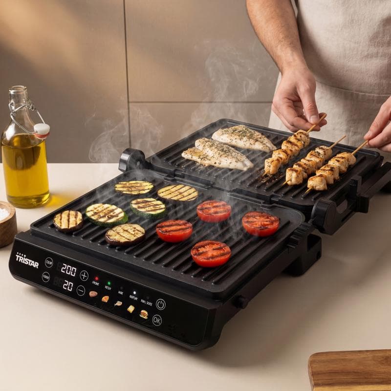 Tristar digitale contactgrill