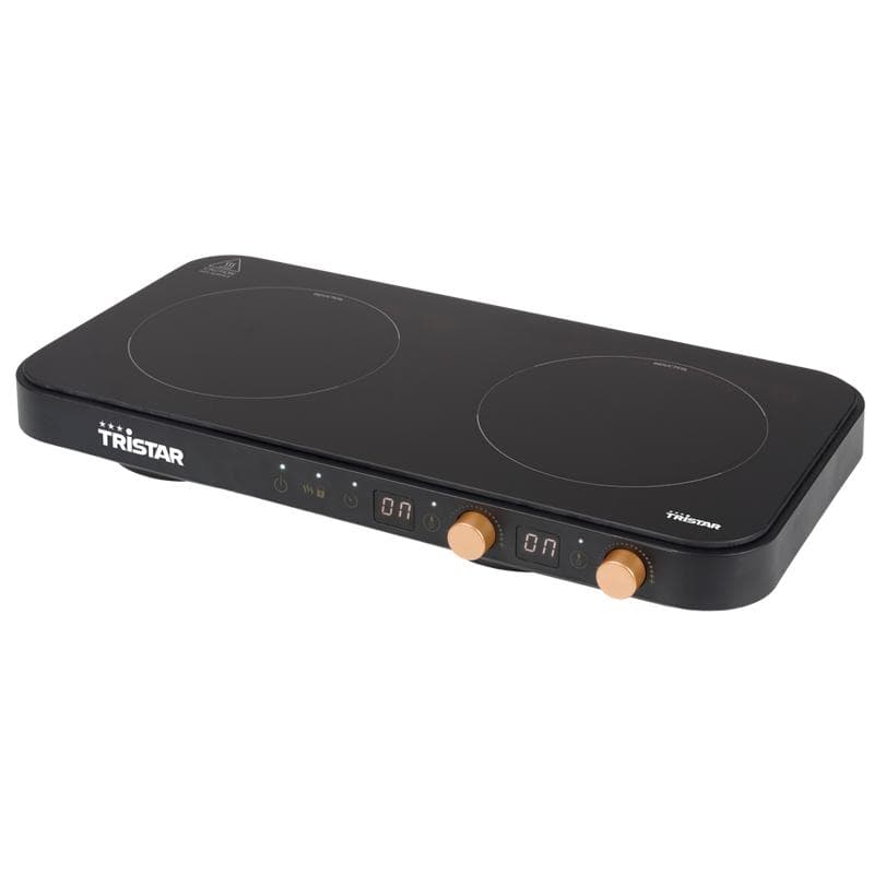 Tristar dubbele inductiekookplaat met grillplaat