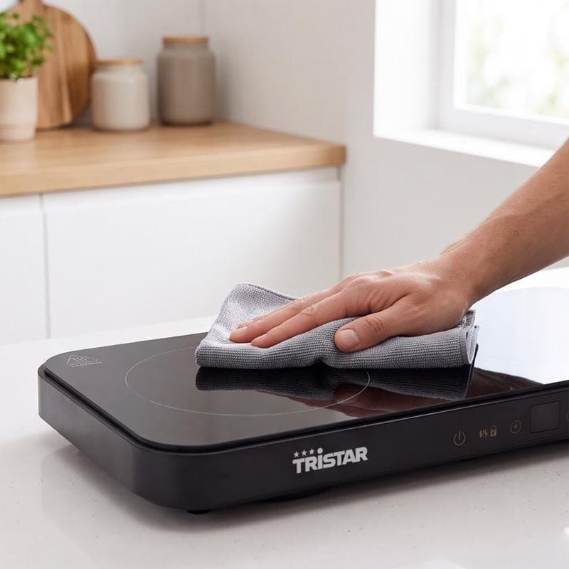 Tristar dubbele inductiekookplaat met grillplaat