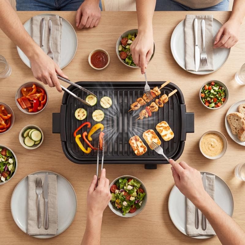 Tristar elektrische tafelgrill met afzuiging