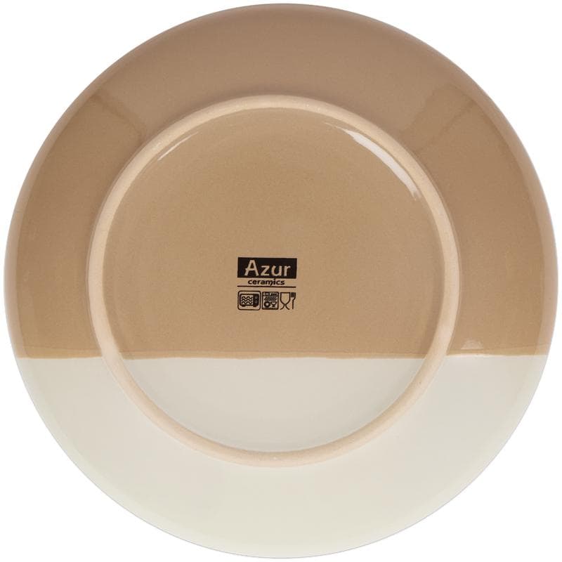 Azur serviesset met gespikkeld design - beige/roze