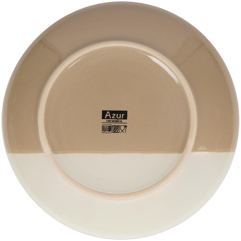 Azur serviesset met gespikkeld design - beige/roze