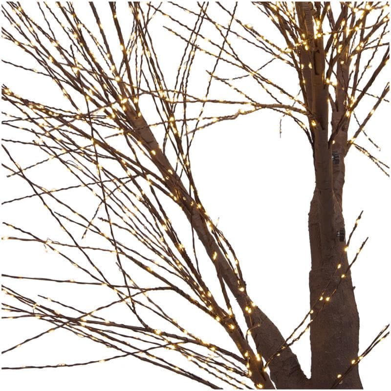 Lichtboom met goudkleurige ledlampjes