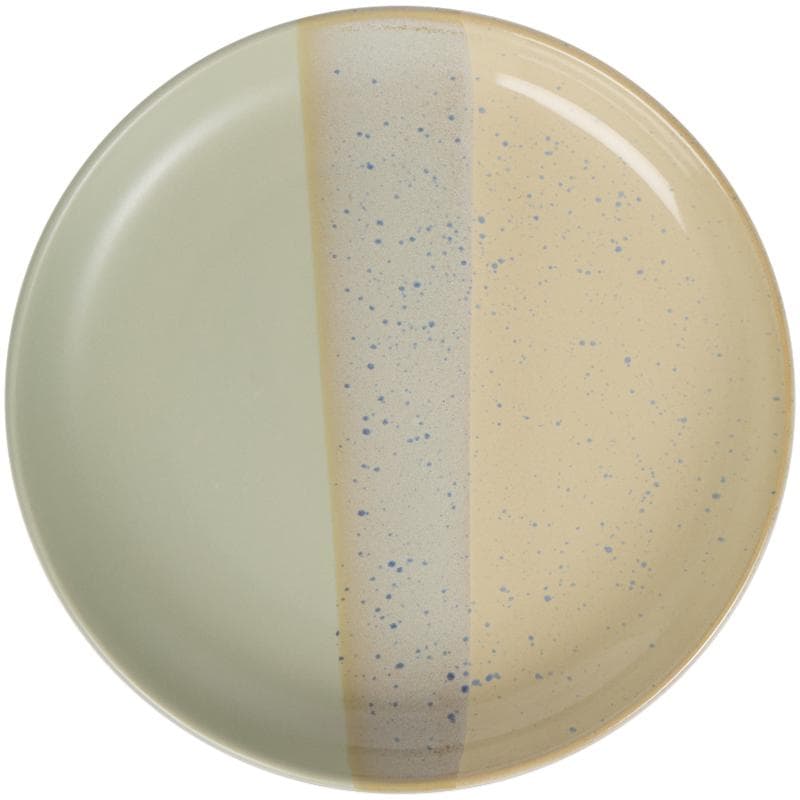 Service de table Azur moucheté - beige et vert