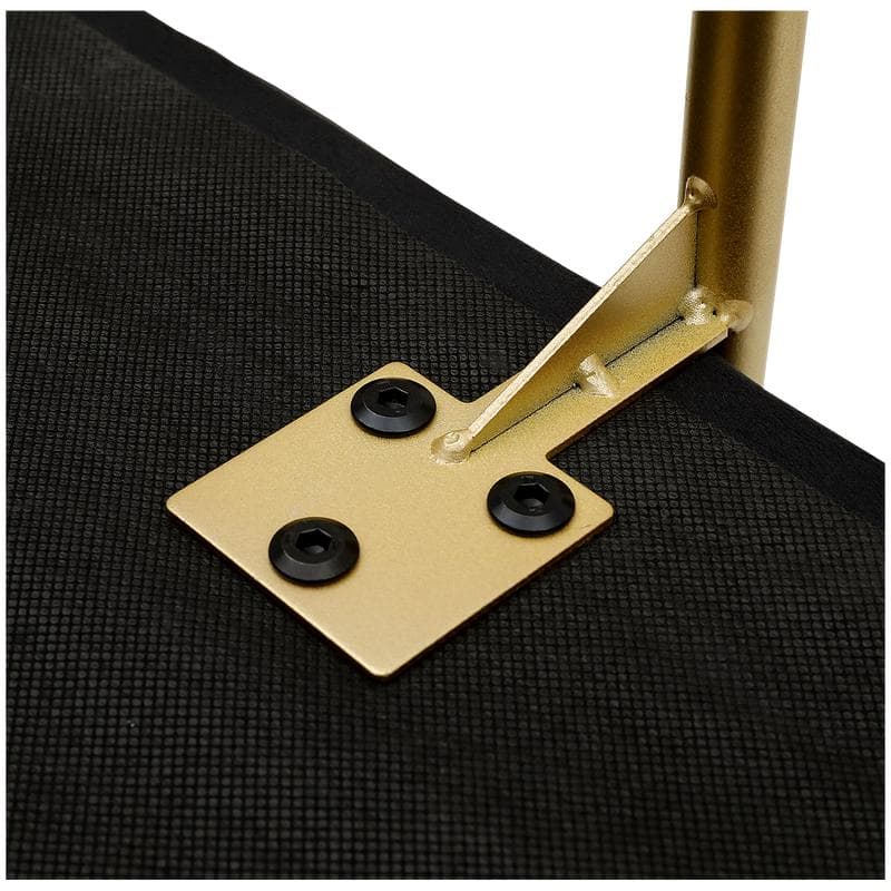 Banc de rangement en velours - noir