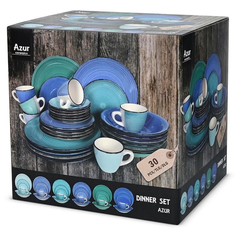 Serviesset Curaçao Blue