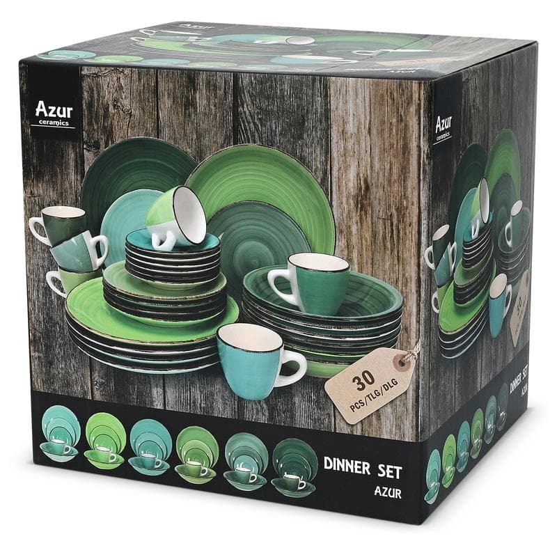 Serviesset Umbrië - Groen