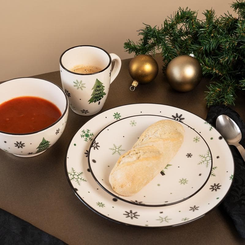 Service de Noël - sapin vert