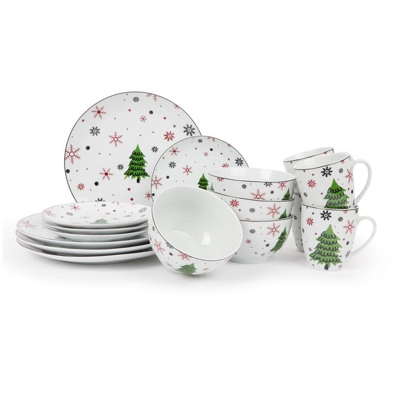 Service de Noël - sapin rouge