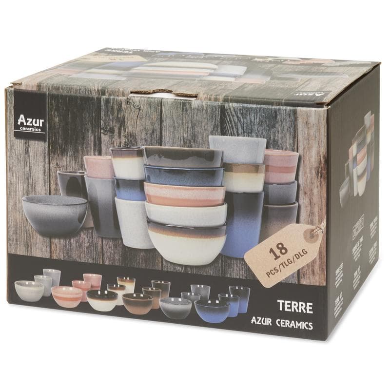 Coffret de tasses & bols Terre