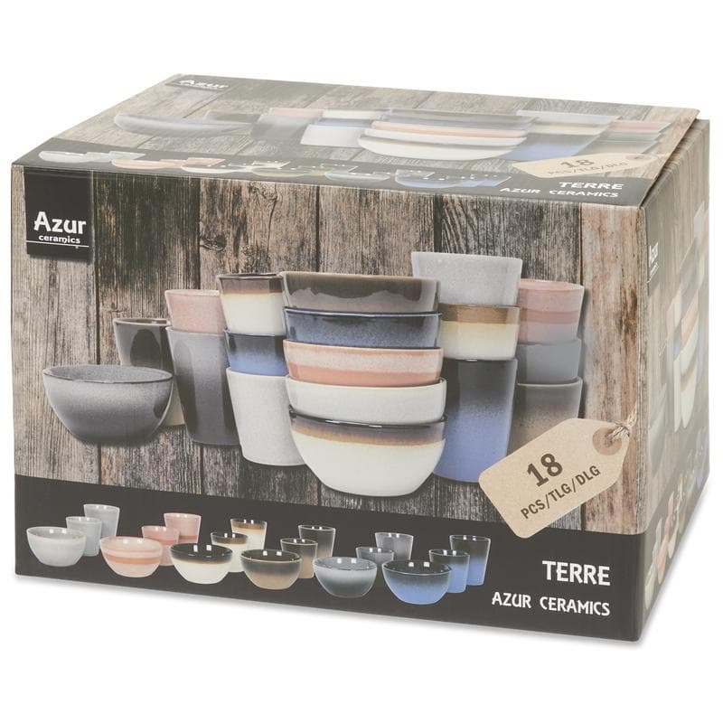 Beker- en kommenset Terre