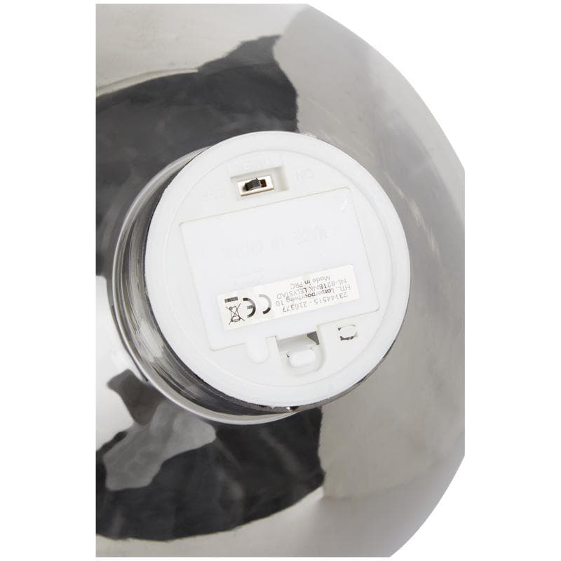 Glazen kerstbal met led-verlichting - 30 cm