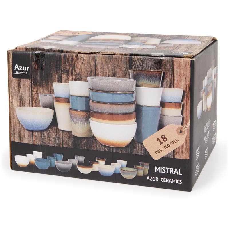 Coffret de tasses & bols Mistral