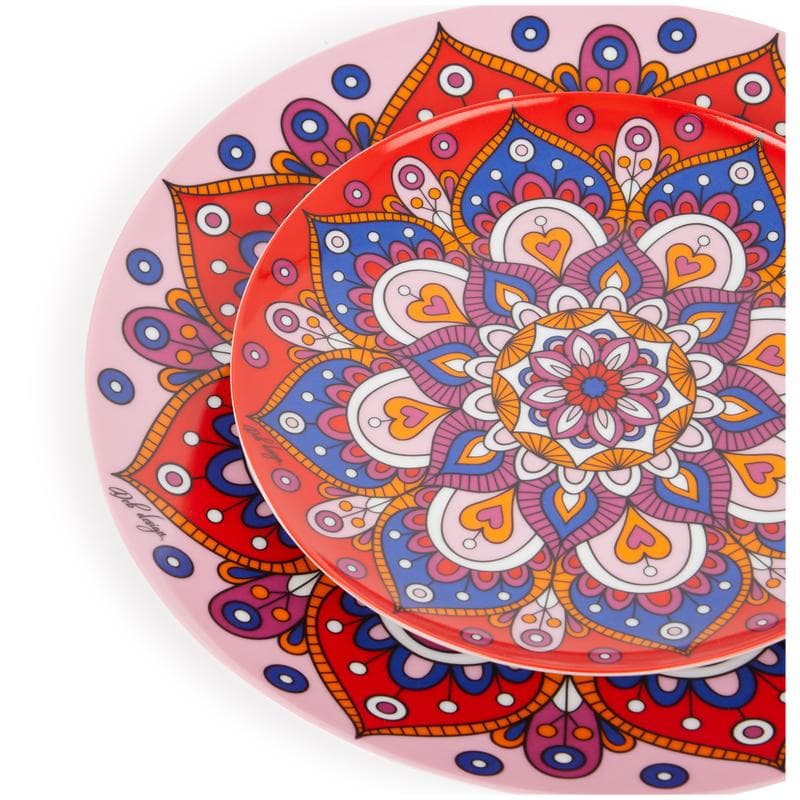 Bordenset Marrakech - rood/roze