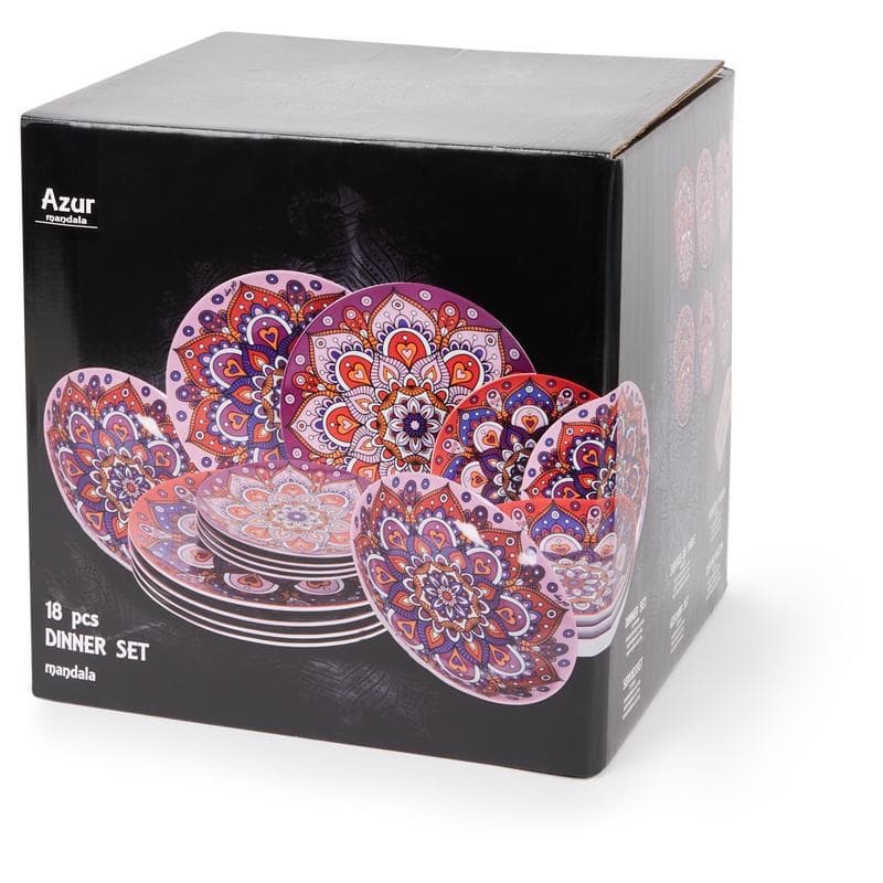 Bordenset Marrakech - rood/roze