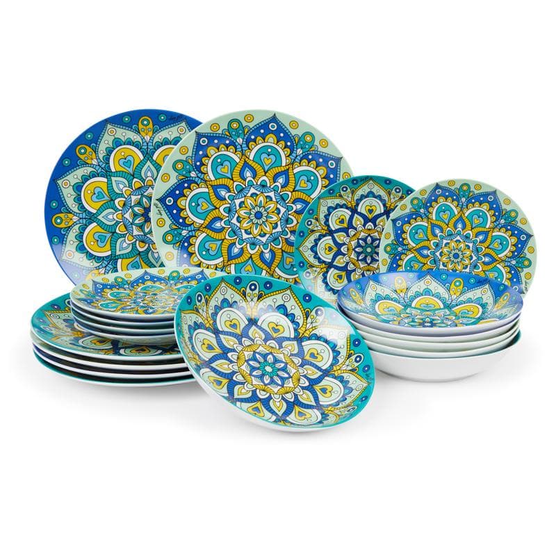 Bordenset Marrakech - blauw