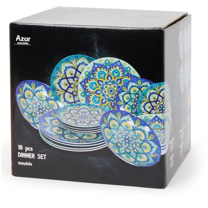 Bordenset Marrakech - blauw