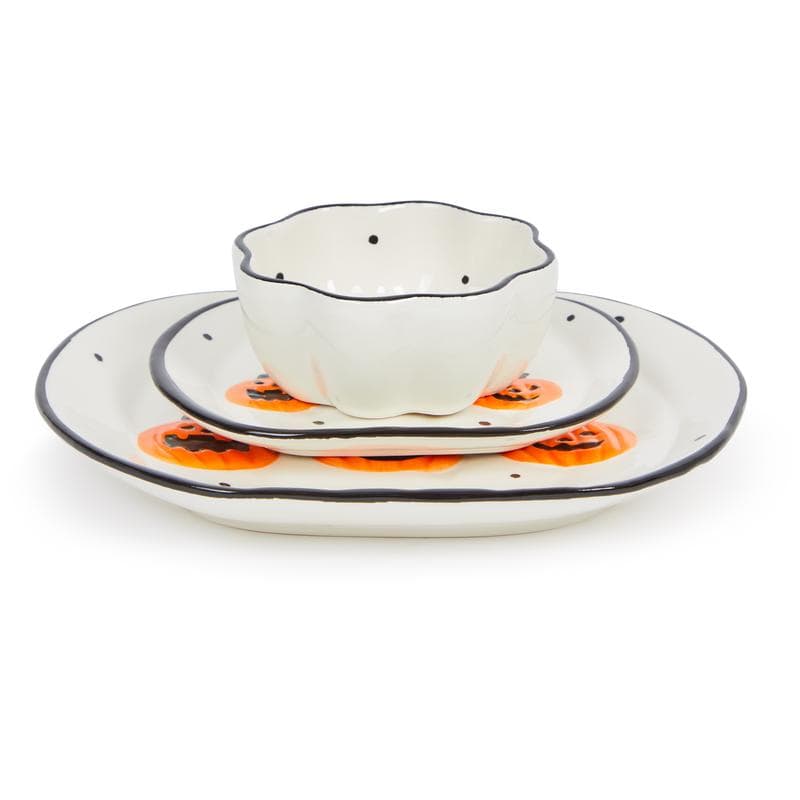 Service en dolomite dure - Halloween