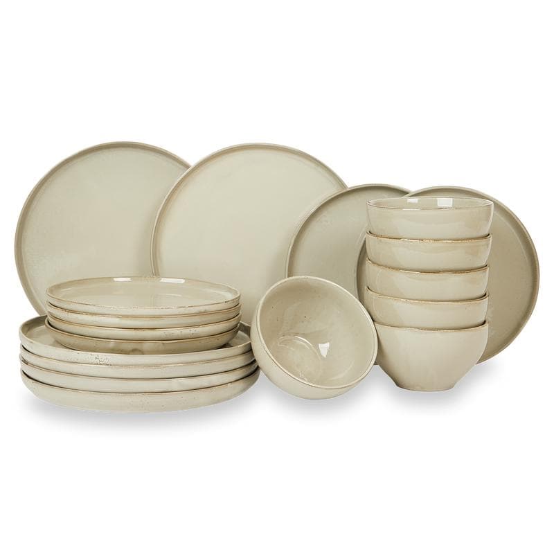 Aardewerk serviesset - stone grey