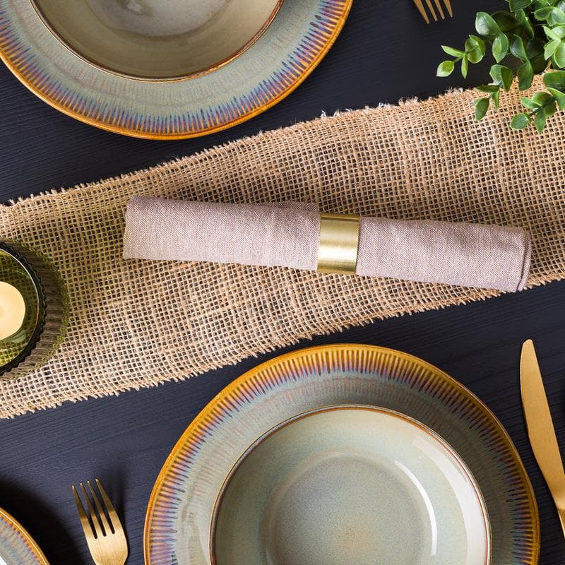 Handgemaakt servies in retro design - Storm Brown