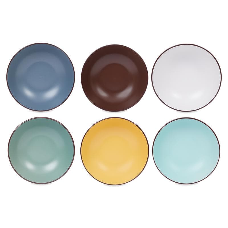 Service de table multicolore