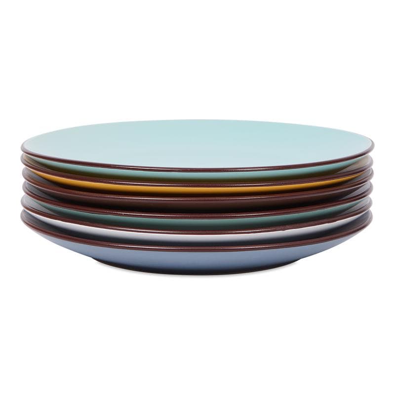 Service de table multicolore