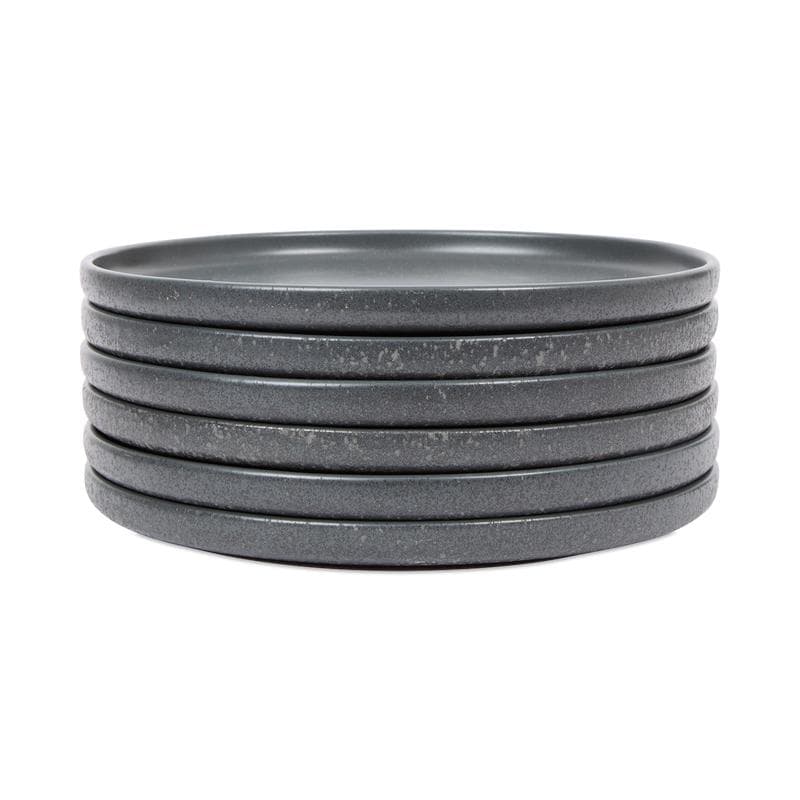 Service de table moucheté - gris, noir et marron