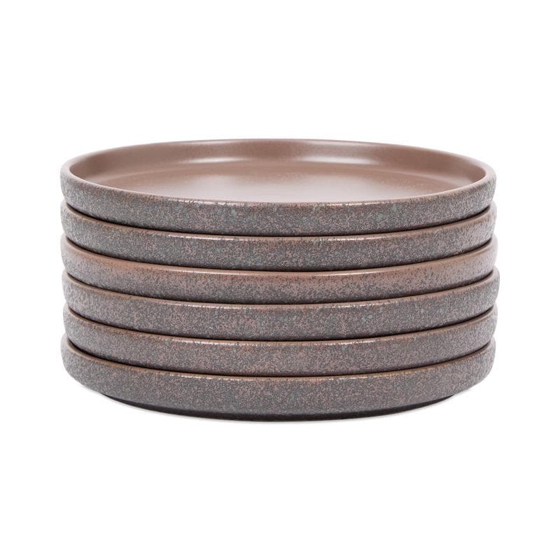 Service de table moucheté - gris, noir et marron