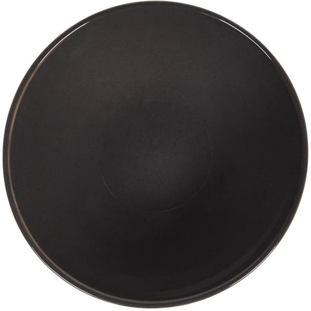 Konsimo VICTO Lot De 6 Assiettes Creuses 18,5 Cm – Service 6 Personnes – Céramique Noire Mat – Passe Au Lave-Vaisselle, Micro-Ondes & Four