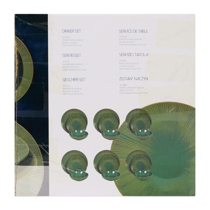 Service de table Azur Lines Ocean - vert