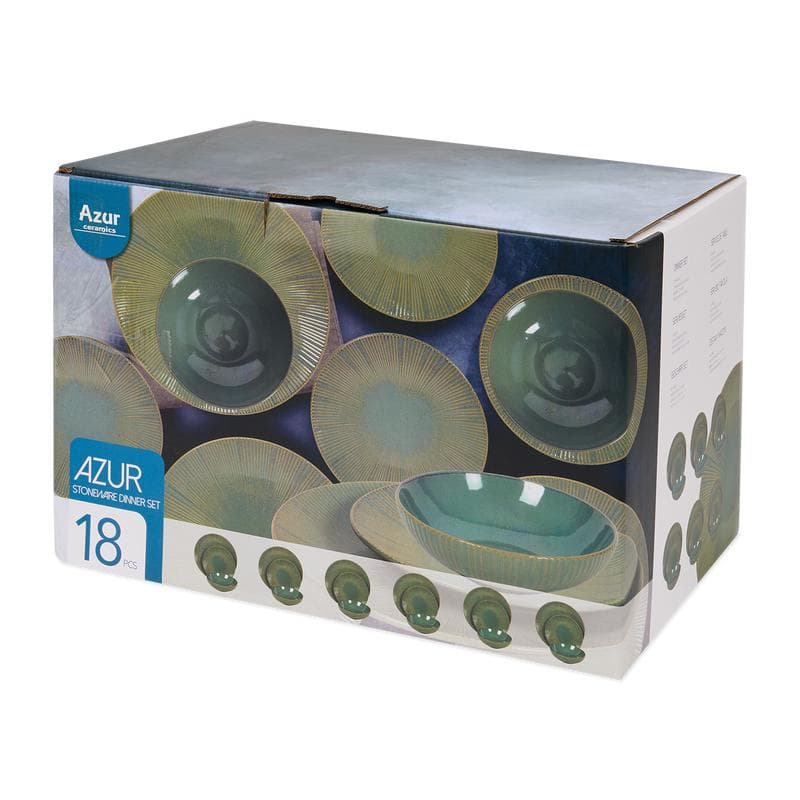 Service de table Azur Lines Ocean - vert