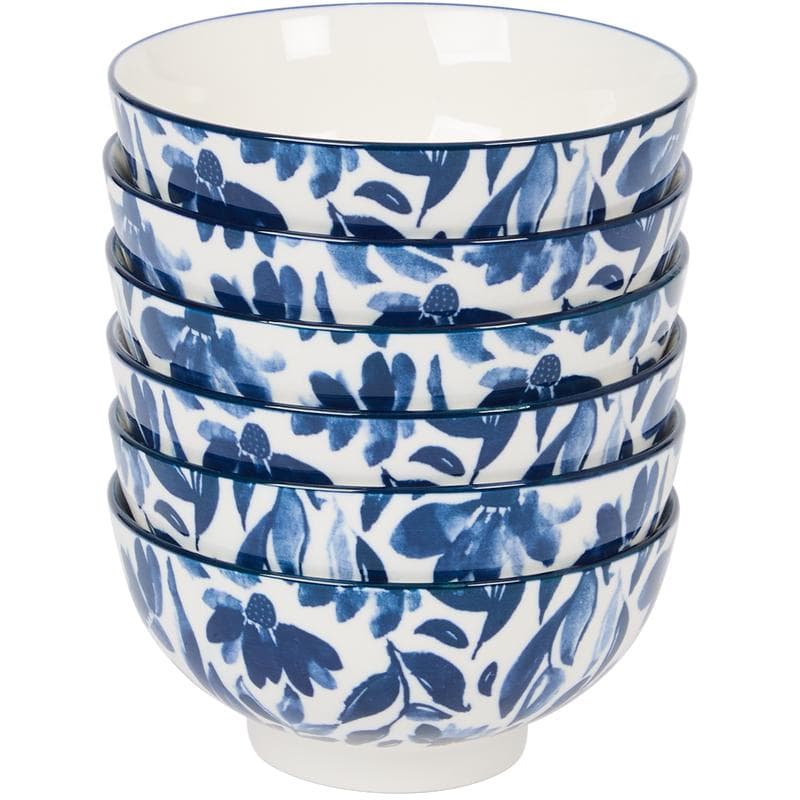 Bordenset met bloemenmotief