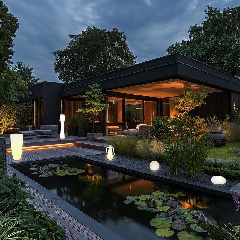 Bloempot met ledverlichting XXL