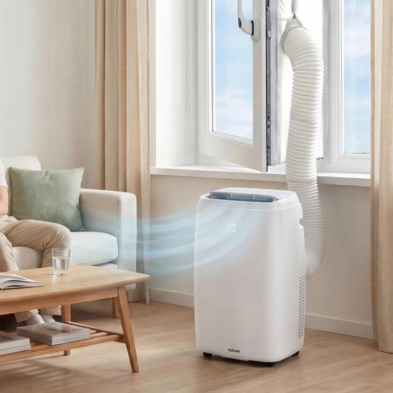 Mobiele smart airco - wit