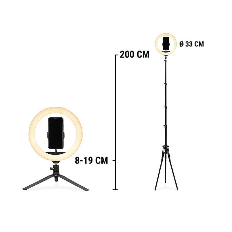 Nikkei ringlamp set 33 cm met statief