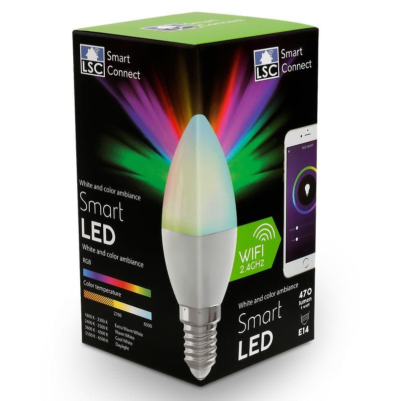 LSC Smart Connect multicolor ledlamp kaars