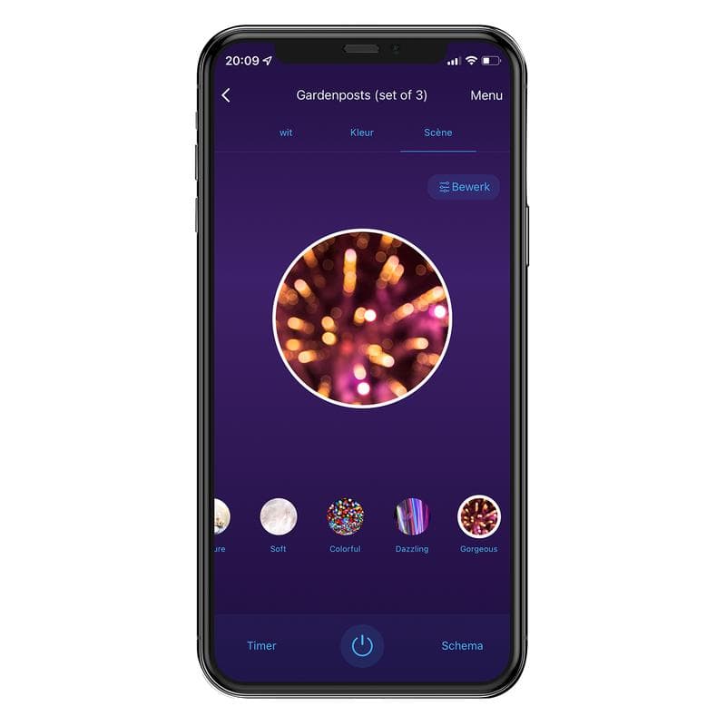 Bornes extérieures connectées LSC Smart Connect - noir